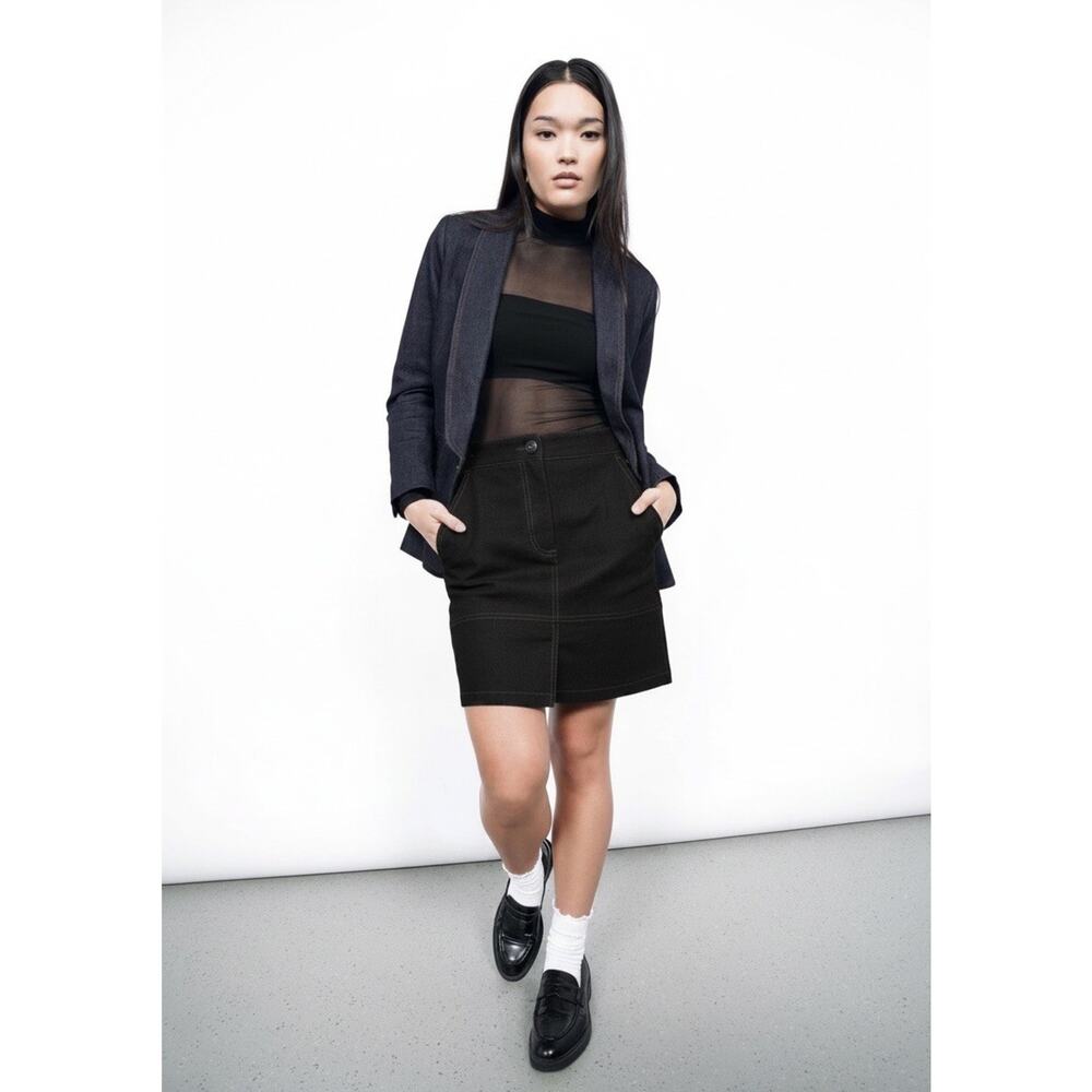 NEW Wildfang Womens The Essential Work Skirt Black Casual Size XS NWT